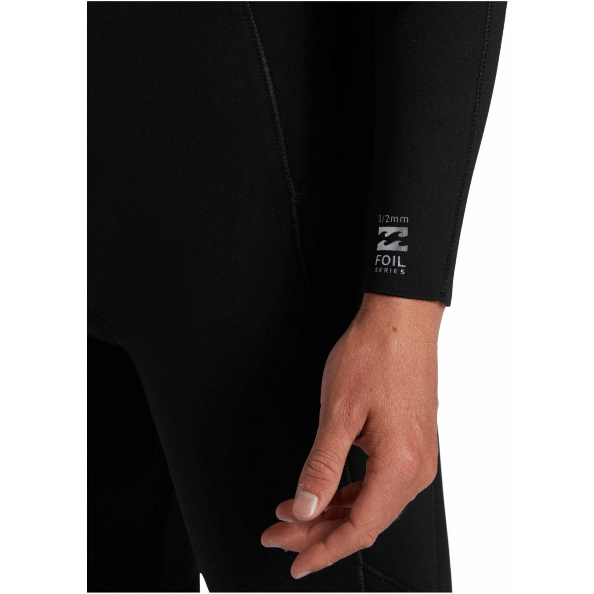 2026 Billabong Männer Foil 4/3mm Brustreißverschluss Neoprenanzug ABYW100244 - Black